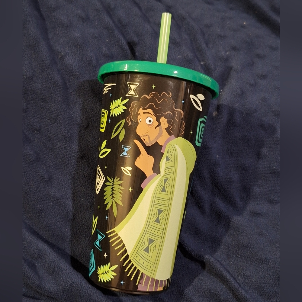 Bruno Tumbler with Straw Encanto Disney NEW Cold Drink Cup NIB